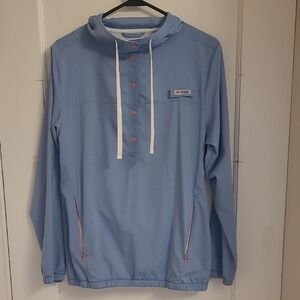 Columbia Light Blue Pullover SPF Hoodie
